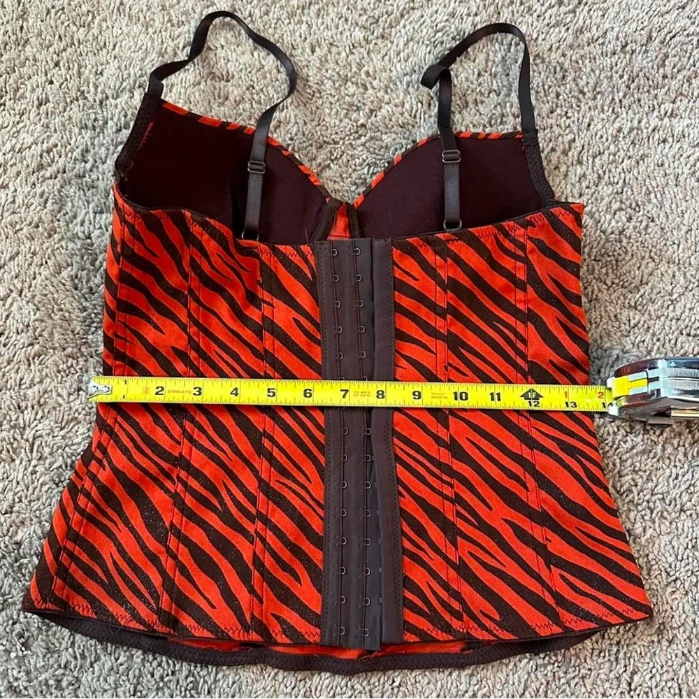 Red and Black Zebra Print Women's Top - Picture 5 of 6